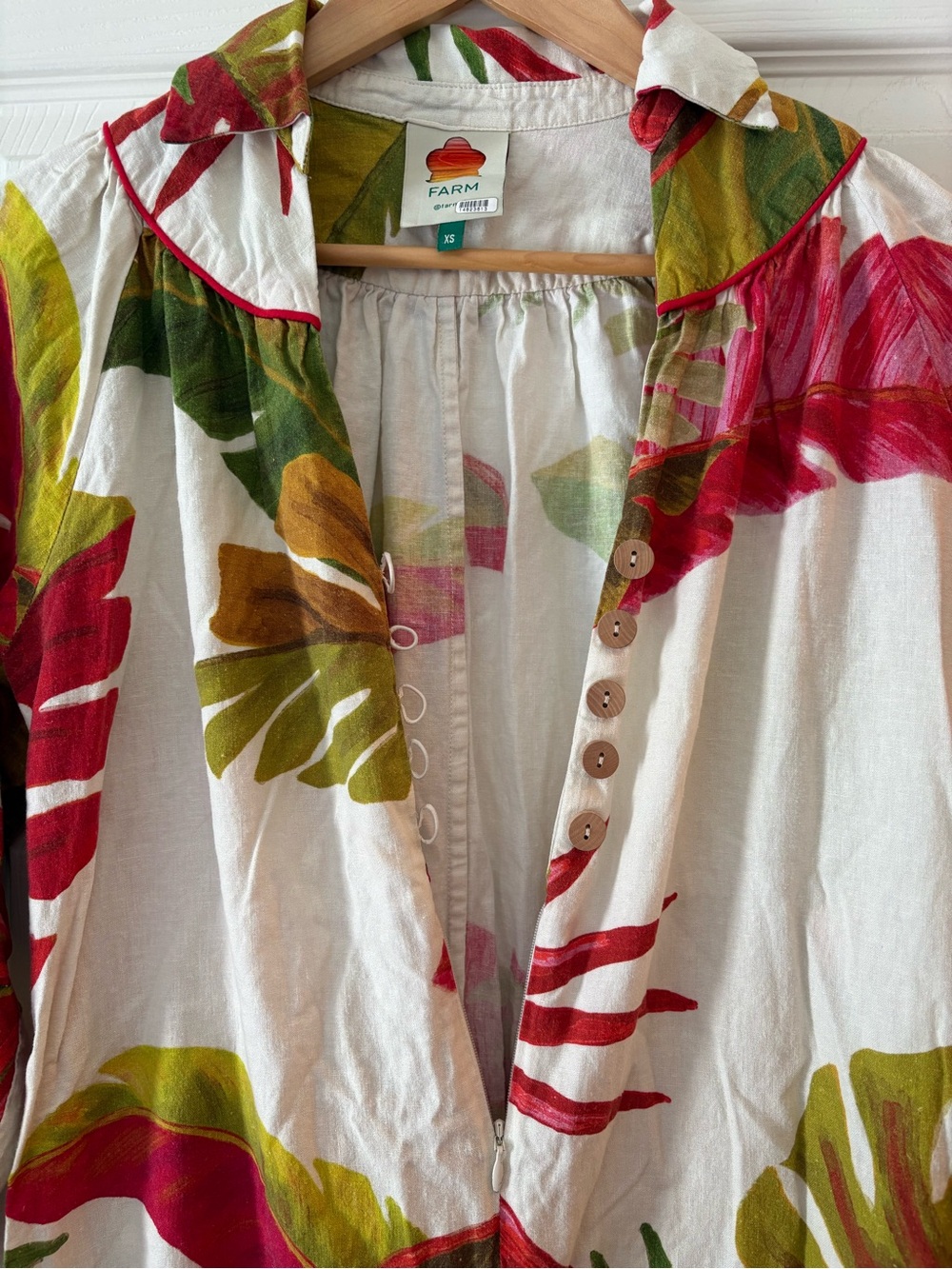 Farm Rio Spring Forest Jumpsuit Size XS - Picture 7 of 10
